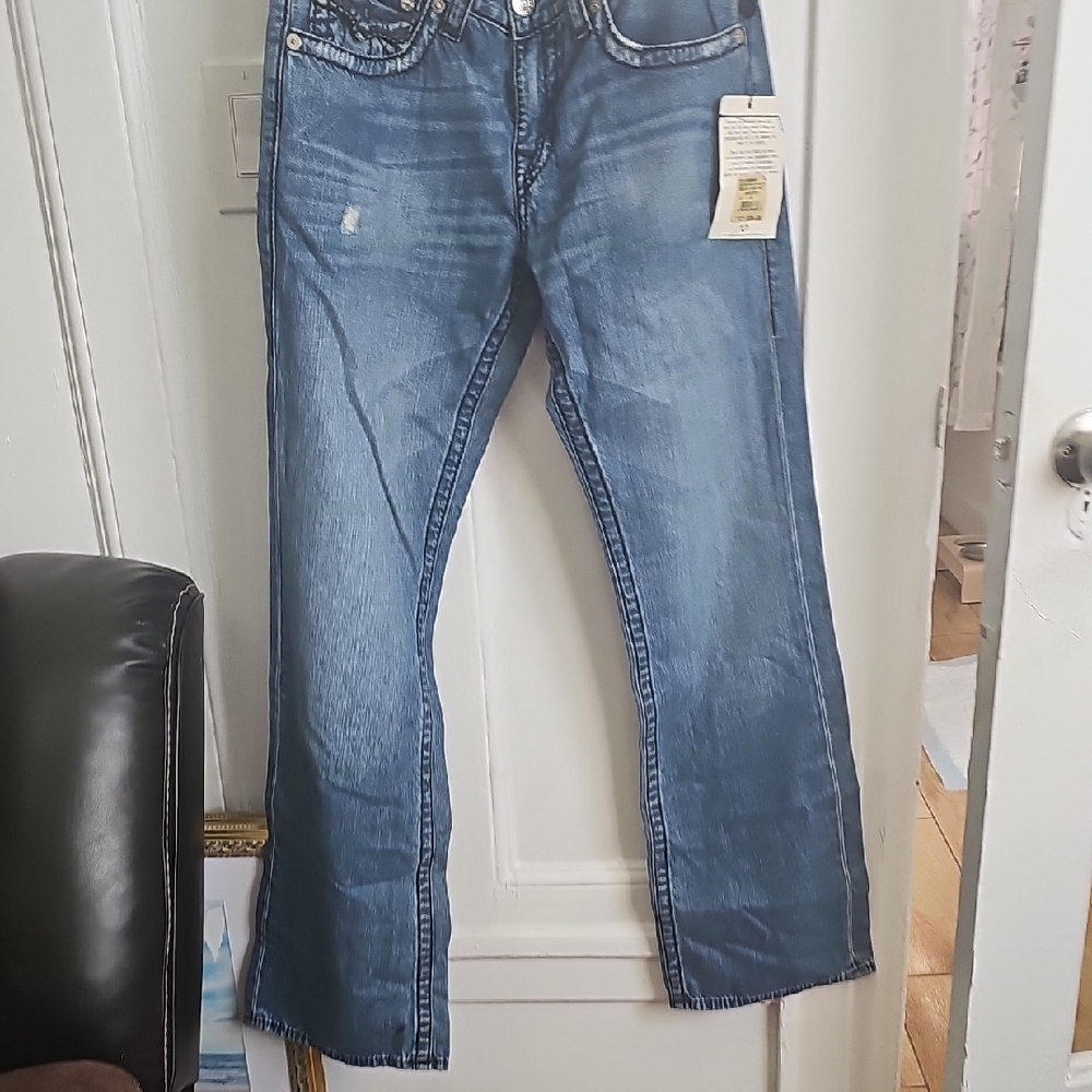 Classic Men's Blue Denim Jeans